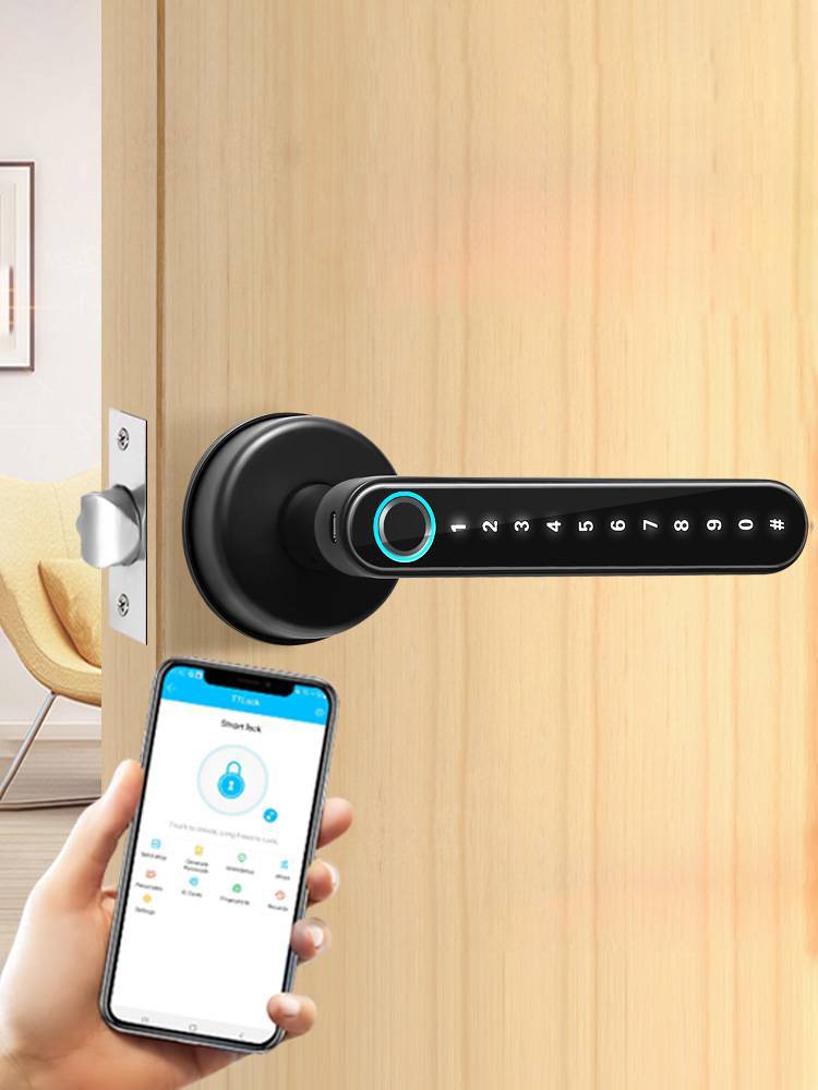 Indoor fingerprint lock