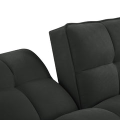 Newly Designed Linen Sofa Furniture With Adjustable Backrest Dark Gray