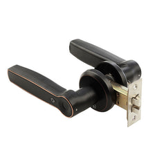 Indoor zinc alloy fingerprint handle lock