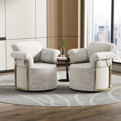 360 Degree Barrel Swivel Accent Sofa Chair