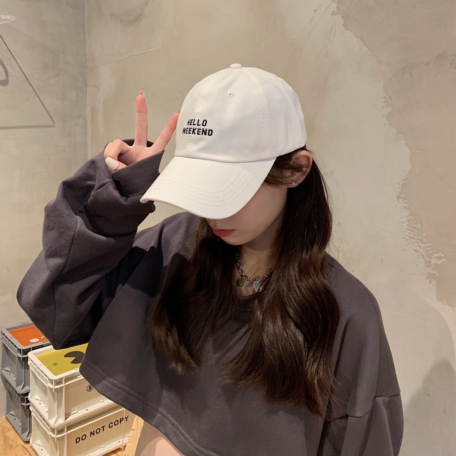 Embroidered Letter Baseball Cap