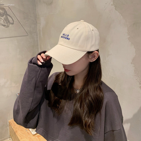 Embroidered Letter Baseball Cap