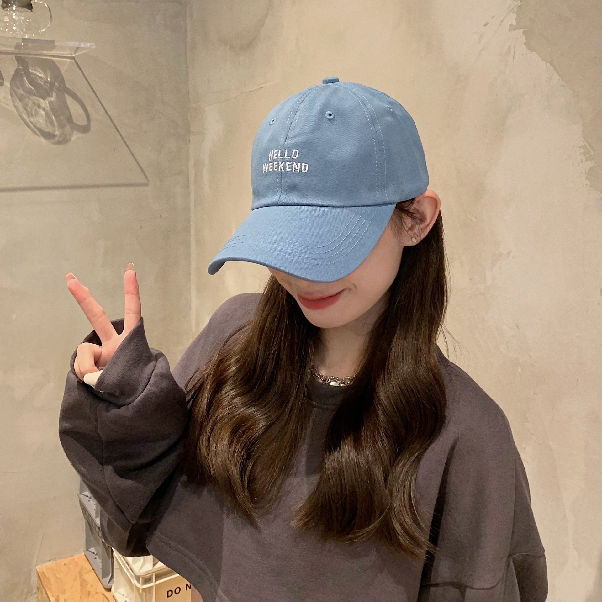 Embroidered Letter Baseball Cap