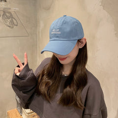 Embroidered Letter Baseball Cap