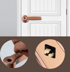 Indoor zinc alloy fingerprint handle lock