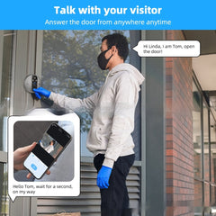 Night Vision Digital Door Viewer Video Doorbell Surveillance Camera 3MP