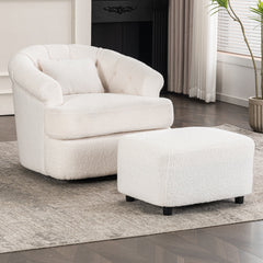 Swivel Chair With Ottoman