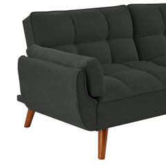 Newly Designed Linen Sofa Furniture With Adjustable Backrest Dark Gray